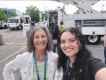 Two female staff in a selfie/Deux employées en selfie