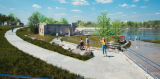 Artist's rendering of Hintonburgh Pumphouse Park