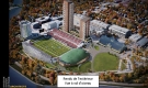 Rendu du nouveau centre d’événements, situé entre le stade et le parc Lansdowne.