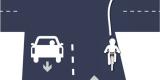 Tout cycliste circulant en direction est et voulant tourner à gauche sur la rue O’Connor devrait attendre dans le sas-vélo situé dans la voie en direction nord et attendre le feu vert.