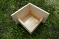 A basic wooden box to hold the nesting materials. 