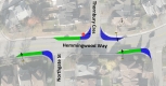 On recommande l’aménagement d’un jardin de pluie de l’intersection de la voie Hemmingwood – Northgate,Thornbury et Westpointe