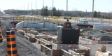 LMSF retaining wall and block wall construction is ongoing