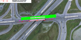 Map depicting lane closure on Montreal Road westbound at the OR174 interchange