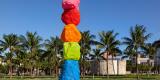 Ugo Rondinone’s sculpture titled Miami Mountain, in Miami, Florida.