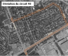 Une carte de la déviation du circuit 40 telle que décrite à la section « Où ».