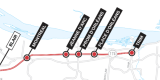 O-Train Light-Rail Transit East Extension Map