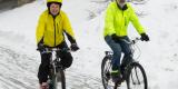 Cyclistes durant hiver