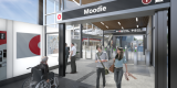 Artistic representation of the Moodie station design