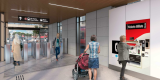 Artistic representation of the Place D'Orleans station design